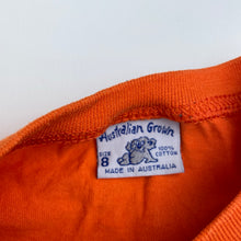 Load image into Gallery viewer, Boys Australian Grown, orange cotton tee / top, FUC, size 8,  