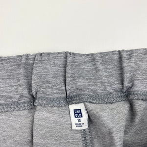 Boys Uniqlo, grey marle shorts, elasticated, marks front right side, FUC, size 13,  