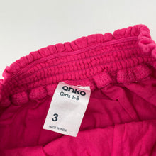Load image into Gallery viewer, Girls Anko, lined crinkle cotton skirt, elasticated, L: 24cm, GUC, size 3,  