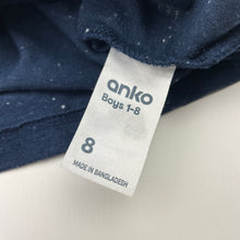 Load image into Gallery viewer, Boys Anko, blue long sleeve tee / top, GUC, size 8,  