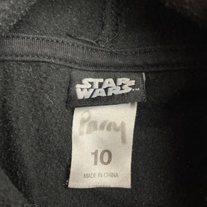 Boys Star Wars, fleece lined hoodie sweater, wash fade, FUC, size 10,  