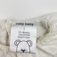 Load image into Gallery viewer, Girls Baby Baby, cotton long sleeve top, small mark front, FUC, size 1,  