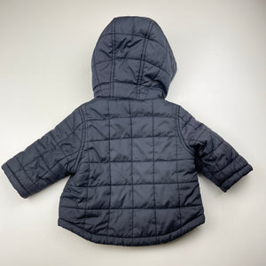 Boys Tilt, navy hooded jacket / coat, GUC, size 0,  