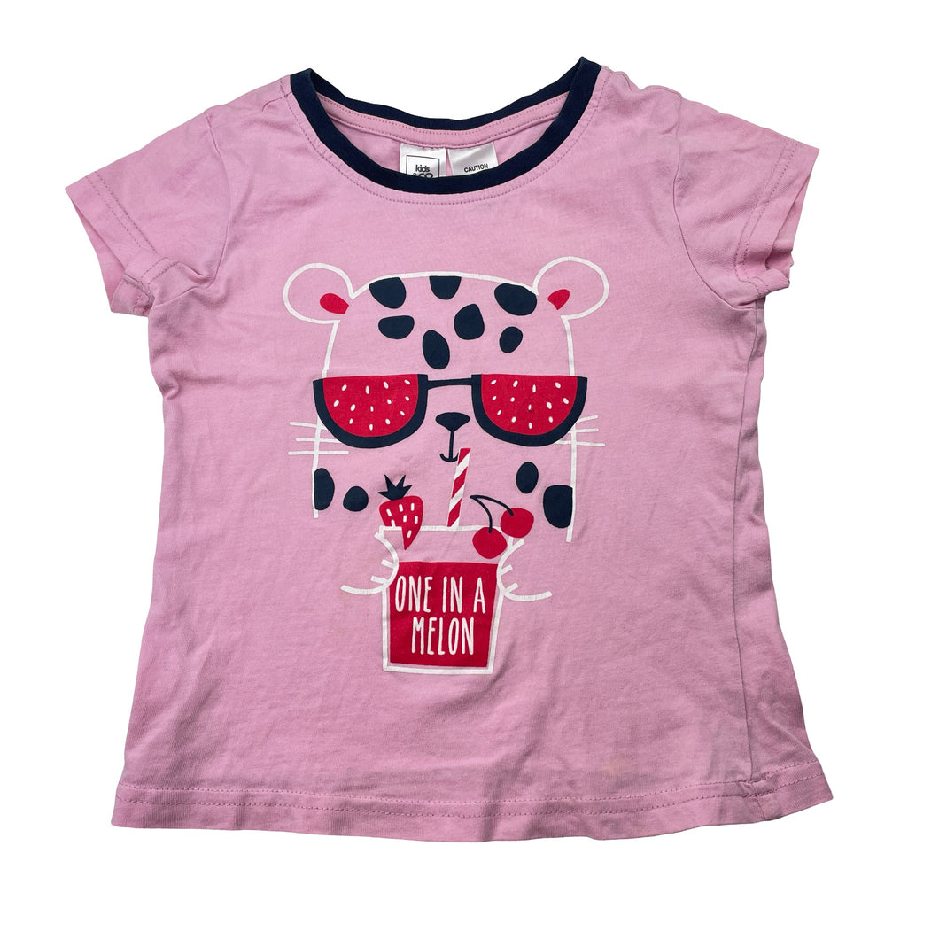 Girls Kids & Co, cotton pyjama tee / top, GUC, size 5,  
