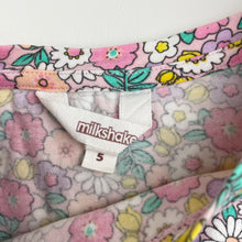 Load image into Gallery viewer, Girls Milkshake, stretchy floral long sleeve dress, GUC, size 5, L: 58cm