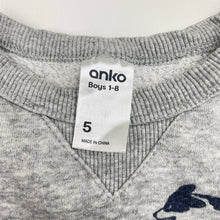 Load image into Gallery viewer, Boys Anko, fleece lined sweater / jumper, dogs, FUC, size 5,  