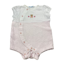 Load image into Gallery viewer, Girls Familiar, embroidered romper, teddy bear, EUC, size 000,  