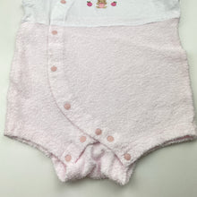Load image into Gallery viewer, Girls Familiar, embroidered romper, teddy bear, EUC, size 000,  