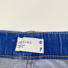 Load image into Gallery viewer, Girls Target, stretch denim leggings / jeggings, elasticated, Inside leg: 52.5cm, FUC, size 7,  