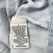 Load image into Gallery viewer, Girls Target, pink &amp; blue stretch denim jacket, poppers, FUC, size 5,  
