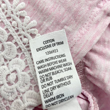 Load image into Gallery viewer, Girls Dymples, lace trim cotton long sleeve top, FUC, size 0,  