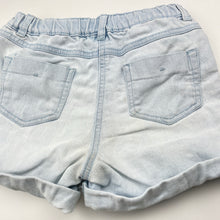 Load image into Gallery viewer, Girls Kids &amp; Co, stretch denim shorts, adjustable, FUC, size 6,  