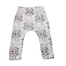 Load image into Gallery viewer, Girls Baby Berry, stretchy floral leggings / bottoms, FUC, size 0,  