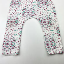 Load image into Gallery viewer, Girls Baby Berry, stretchy floral leggings / bottoms, FUC, size 0,  