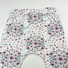 Load image into Gallery viewer, Girls Baby Berry, stretchy floral leggings / bottoms, FUC, size 0,  
