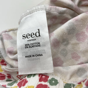 Girls Seed, stretchy floral leggings / bottoms, FUC, size 0,  
