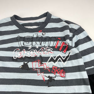Boys CHEROKEE, striped cotton long sleeve tee / top, FUC, size 8-9,  