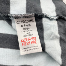 Load image into Gallery viewer, Boys CHEROKEE, striped cotton long sleeve tee / top, FUC, size 8-9,  