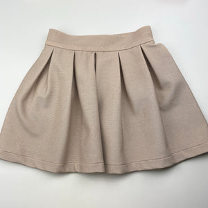 Girls Child by Petals Ink, gold ribbed jacket / blazer + skirt, L: 33cm, W: 27cm across, EUC, size 5,  