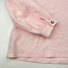Load image into Gallery viewer, Girls Child by Petals Ink, pink lightweight long sleeve top, EUC, size 14,  