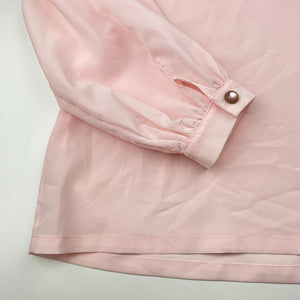 Girls Child by Petals Ink, pink lightweight long sleeve top, EUC, size 14,  