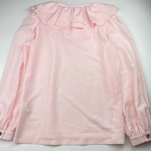 Girls Child by Petals Ink, pink lightweight long sleeve top, EUC, size 14,  