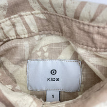 Load image into Gallery viewer, Boys Target, lightweight cotton short sleeve shirt, EUC, size 1,  