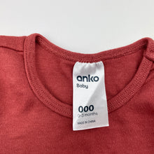 Load image into Gallery viewer, Unisex Anko, soft feel cotton bodysuit / romper, EUC, size 000,  