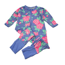 Load image into Gallery viewer, Girls Bonds, floral zip wondersuit / zippy / romper, FUC, size 00,  