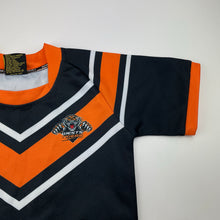 Load image into Gallery viewer, Unisex NRL Supporter, Wests Tigers jersey top, wash fade, FUC, size 4,  