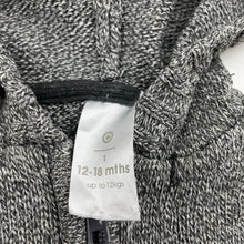 Load image into Gallery viewer, Boys Target, knitted cotton zip hoodie sweater, mark back right cuff, FUC, size 1,  