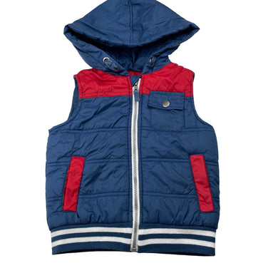 Boys Target, hooded puffer vest / sleeveless jacket, GUC, size 3,  
