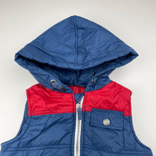 Load image into Gallery viewer, Boys Target, hooded puffer vest / sleeveless jacket, GUC, size 3,  