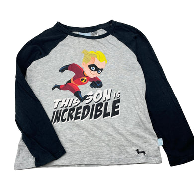 Boys Peter Alexander, Disney The Incredibles cotton pyjama top, FUC, size 6,  