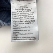 Load image into Gallery viewer, Boys Cotton On, blue stretchy bodysuit / romper, GUC, size 000,  