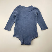 Load image into Gallery viewer, Boys Cotton On, blue stretchy bodysuit / romper, GUC, size 000,  