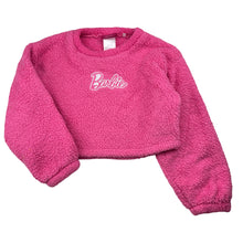 Load image into Gallery viewer, Girls Barbie, cropped teddy fleece sweater / jumper, FUC, size 6,  