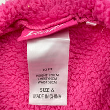 Load image into Gallery viewer, Girls Barbie, cropped teddy fleece sweater / jumper, FUC, size 6,  