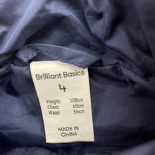 Load image into Gallery viewer, Boys Brilliant Basics, navy vest / sleeveless jacket, GUC, size 4,  