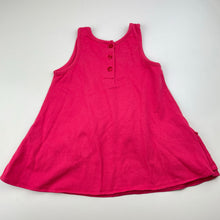 Load image into Gallery viewer, Girls Calvin Klein Jeans, pink casual summer dress, FUC, size 2, L: 37cm