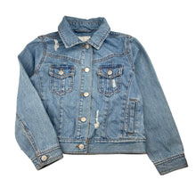 Load image into Gallery viewer, Unisex Next, distressed denim jacket, FUC, size 7,  