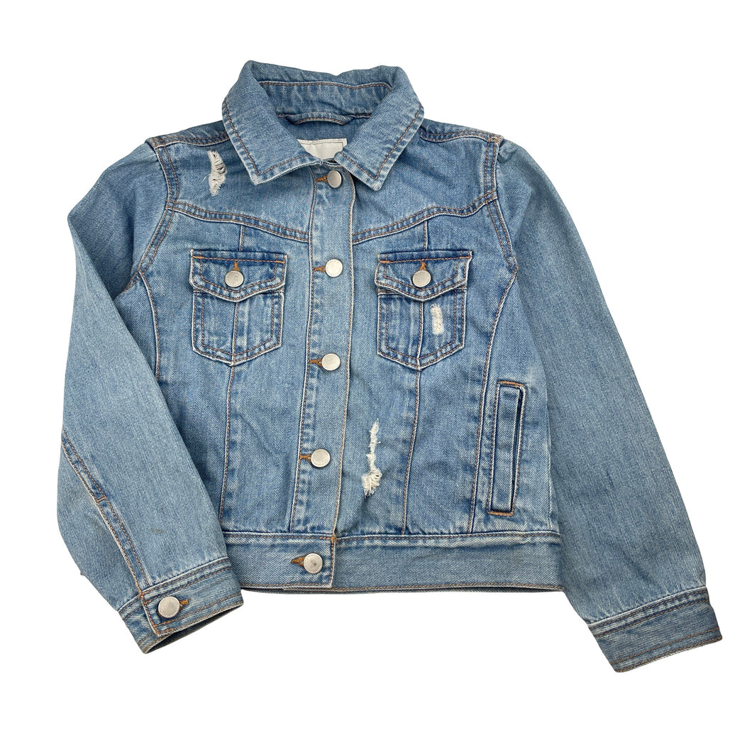 Unisex Next, distressed denim jacket, FUC, size 7,  