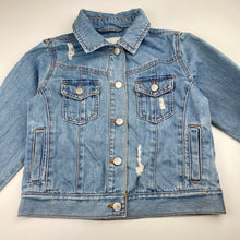 Load image into Gallery viewer, Unisex Next, distressed denim jacket, FUC, size 7,  
