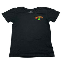 Load image into Gallery viewer, Boys SANCTION, black cotton tee / top, wash fade, FUC, size 8,  
