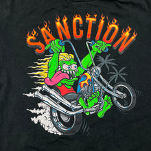 Load image into Gallery viewer, Boys SANCTION, black cotton tee / top, wash fade, FUC, size 8,  