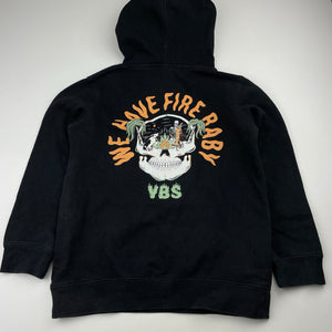 Boys YOUNGBLOODS, fleece lined hoodie sweater, skeleton, wash fade, FUC, size 8,  