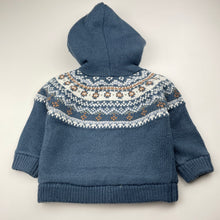 Load image into Gallery viewer, Boys Anko, thick fleece lined knit hooded sweater, GUC, size 0,  