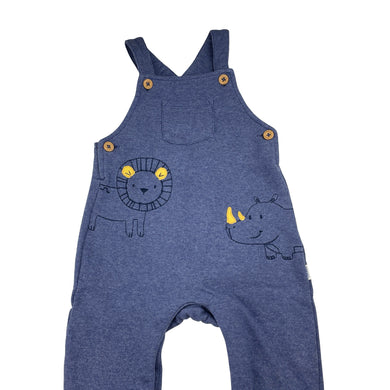 Boys Sprout, embroidered overalls, lion, GUC, size 1,  
