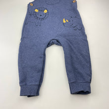 Load image into Gallery viewer, Boys Sprout, embroidered overalls, lion, GUC, size 1,  