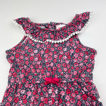 Load image into Gallery viewer, Girls Sprout, floral cotton playsuit / romper, FUC, size 2,  